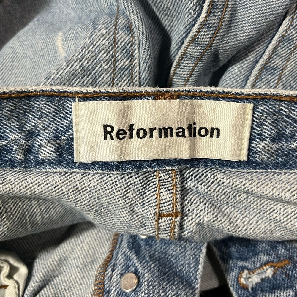 Reformation Skinny Patch Jeans in Torres Wash - Picture 4 of 7